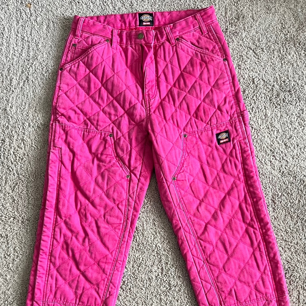 Supreme Dickies Quilted Double Knee Painter Pant Pink
